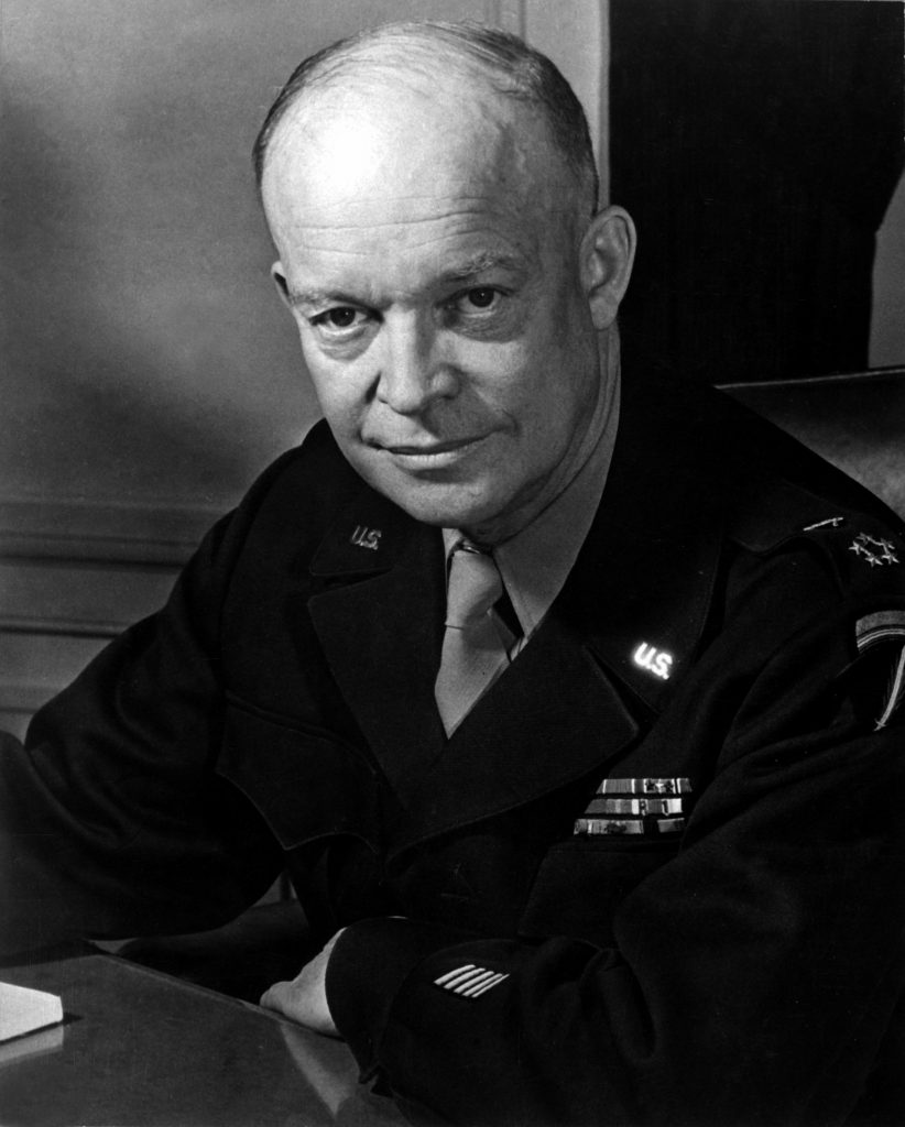 Portrait of Dwight D. Eisenhower.